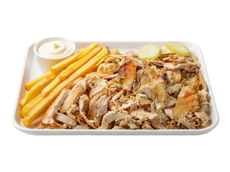 صحن شاورما مبشور كبير - Shredded Plate Large
